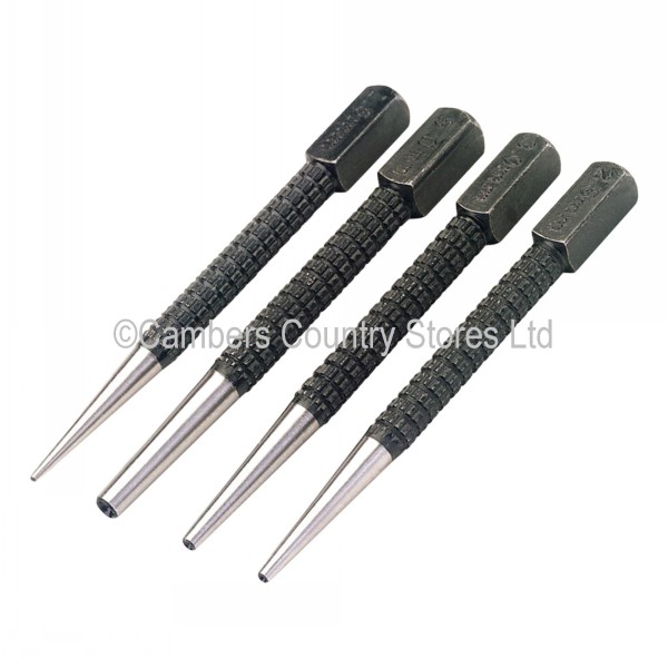 Draper Nail Punch Set 4 Piece Cambers Country Store
